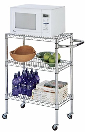14" Deep X 24" Wide X 39" High Chrome Kitchen Cart #TOP23