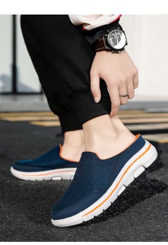 Men's Fashionable Slip-On Athletic Mules - Breathable Mesh Upper, Cushioned Fabric Lining, Non-Slip PU Sole, Comfortable Wear|Stylish Slipons|Mesh Upper Slippers, Comfortable and Easy to wear4