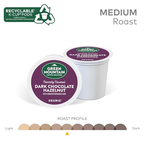 Image of Green Mountain Coffee Roasters Dark Chocolate Hazelnut Coffee, Keurig Single Serve K-Cup Pods, 96 Count