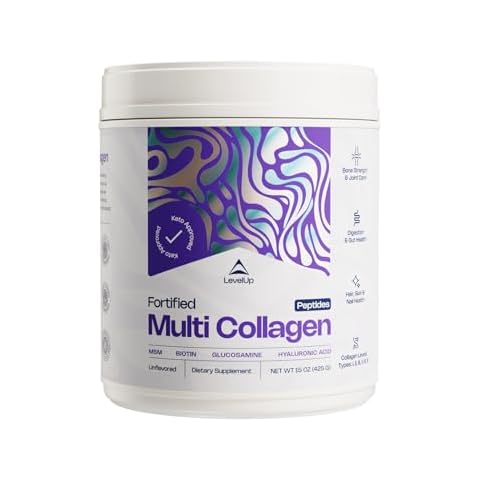 LevelUp Multi Collagen Fortified with Biotin and MSM Cover