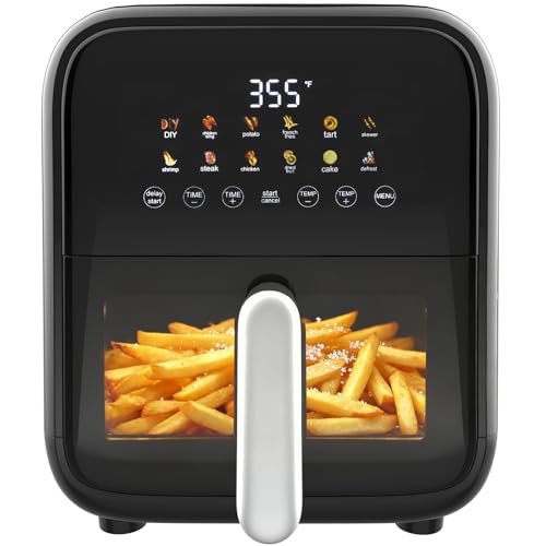 OLIXIS 7.9QT Air Fryer with Window, 12-in-1, 1800W