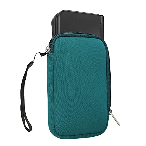 Image of kwmobile Carrying Case Compatible with Nintendo 3DS XL - Neoprene Console Pouch with Zipper - Petrol