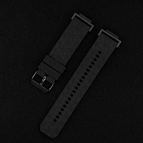 Abanen Silicone Watch Bands Compatible With Casio G-Shock Dw-5600/8900, Sport Bicolor Silicone Strap With Lightweight Plastic Connector Waterproof Wristband For Ga-100/Gw-B5600/Gb-5600 /Gw-6900 (Black-Red) #TOP5