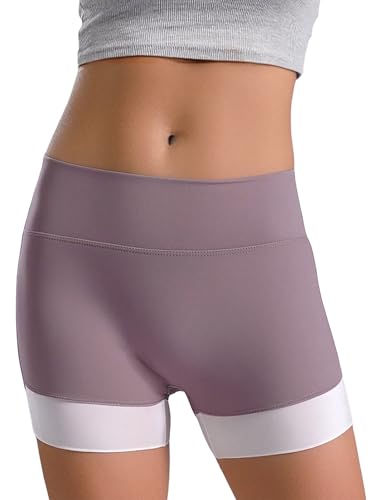 Kids Girls Workout Yoga Shorts High Waist Stretchy Cycling Shorts Bike Fitness Gym Bottoms