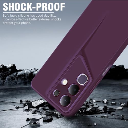 Image of WOW IMAGINE Slim Back Cover for Vivo T4x 5G | iQoo Z10x 5G | Vivo Y31 Pro 5G | Blade Series Ultra Thin Case with Lightweight Design | Camera Protection | Matte Silicone Flexible Mobile Case - Purple