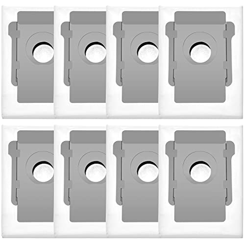 Artraise Lot de 8 sacs d'aspirateur pour iRobot Roomba i7 i7+ / i7 Plus E5 E6 E7 - Kit d'accessoires de rechange pour aspirateur iRobot Roomba i7 - Pièce de rechange