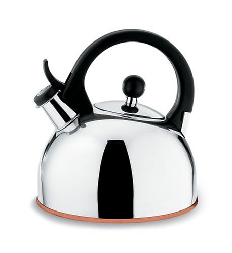 Copco Gismo 1-1/4-Quart Teakettle, Polished Stainless Steel with Copper Bottom