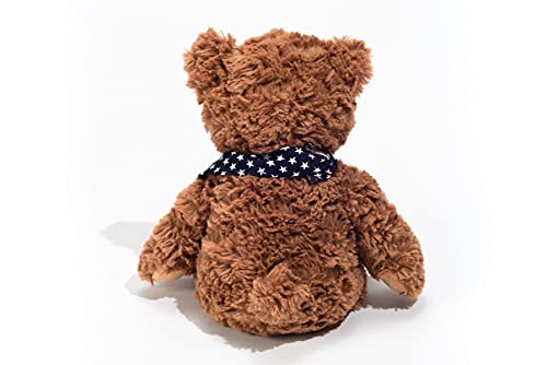 Teddy Hermann 91362 Peluche de 30 cm con Bufanda de Estrellas 3