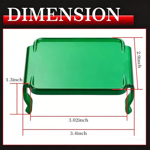 Image of Green Pod Light Covers, AKD Part 2Pcs 3x3 Inch Square LED Pods Cover Green LED Light Bars Covers 3x3 Cube Lights Cover