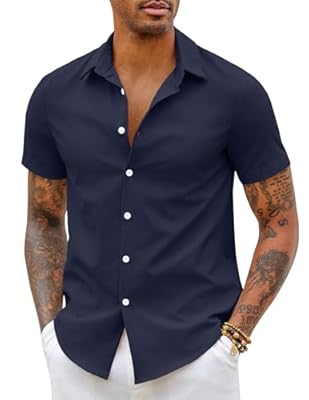 COOFANDY Camisa Manga Corta
