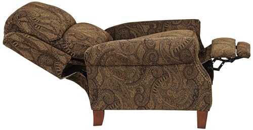 Sillón reclinable tradicional Marrón miniatura 7
