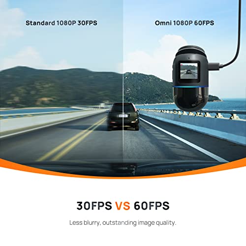 70Mai Dash Cam Omni, 360° Rotating, Superior Night Vision,Built-In 128Gb Emmc Storage, Time-Lapse Recording, 24H Parking Mode, Ai Motion Detection, 1080P Full Hd, Built-In Gps, App Control #TOP3