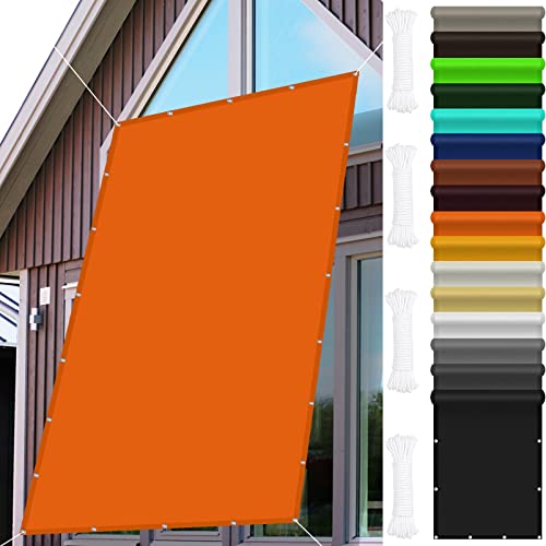 Voile d'ombrage imperméable 3x9m avec œillets pour terrasse et jardin
