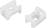 uxcell Cable Tie Mount Base Saddle Type Wire Holder Nylon 5.2mm Hole Width Black 52Pcs