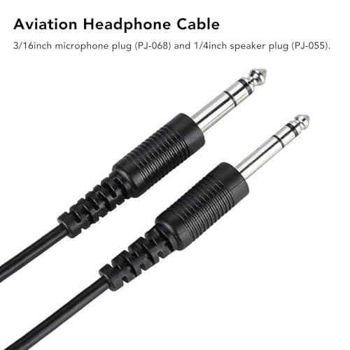 Cable Repuesto para Audífono de Aviación Keenso 6.6ft miniatura 5