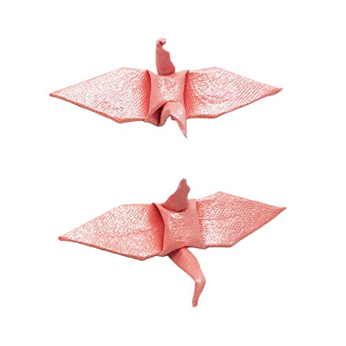 1000 Origami-Papier Kranich rosa Rose Muster Origami Kran aus kleinem Vogel 1,5x1,5 für Hochzeit OrigamiPolly