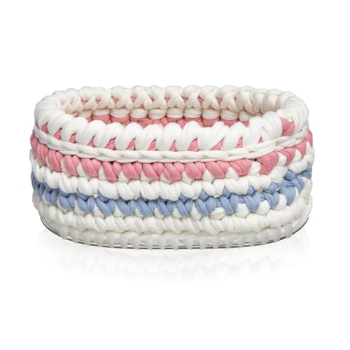 TANEMUDO 4 Pcs Moses Basket Wood Bottom 27.56 x 15.75 inches Natural Oval Wooden Base Shaper for DIY Crochet Crafts Home Decoration with 2 Crochets