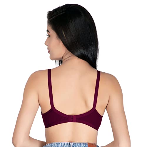 Image of ComfyLegance Women Cotton Non Padded Non Wired Regular Bra (Pack of 02 /03)