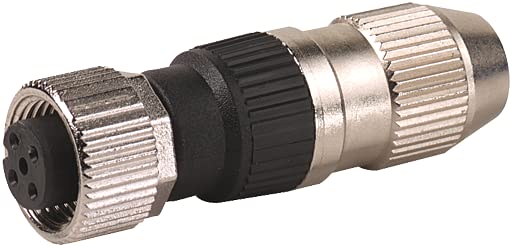 Conector de metal enchufe hembra de cuatro pines modelo 7000-12601-0000000M12