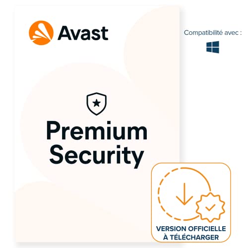 Avast Premium Security - Protection Antivirus | 1 appareil | 1 An | PC/Mac | Code d'activation - envoi par email