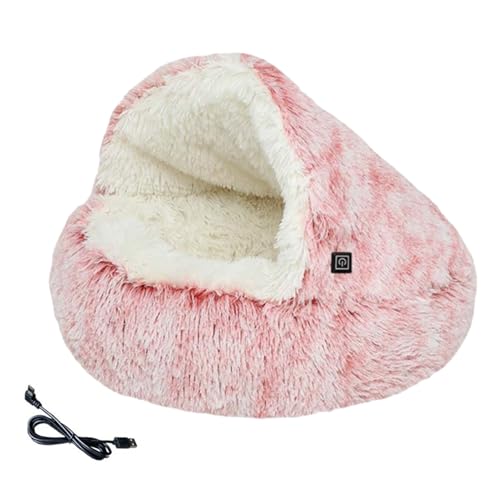 Cama climatizada para gatos | Cálida casa de gatitos – Cama de invierno para gatos, cueva, para amantes de los animales, hogar, oficina, salón, dormitorio, estudio, apartamento, etapa de recuperación