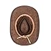 Cowboy Hat, Wide Brim Brown Adult Felt Hat, Classic Stylish Design Adjustable Breathable Comfortable (Brown)