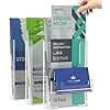 10 Pack 4 X 6 Inch Acrylic Brochure Holder Wall Mount, Pamphlet Holder Wall Mount, Clear Plastic Brochure Display Stand, Literature Flyer Holder Rack For Pamphlets, Mail , Magazines, Booklets Hold (With Business Card Holder)