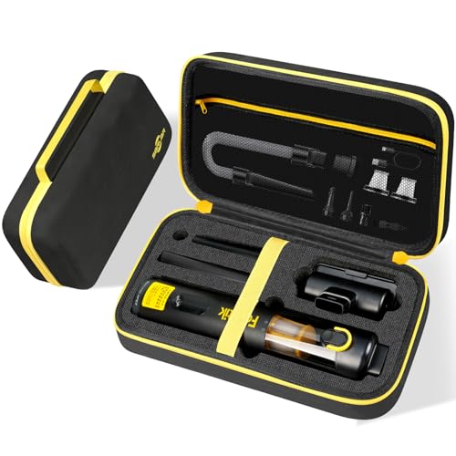 sarlar Hard Carrying Case for Fanttik Slim V8 Apex/V10 Apex/V8 Mate/V10 Mate Cordless Car Vacuum, High Capacity, Soft Linning for All Accessories, Portable Protection for Travel Storage