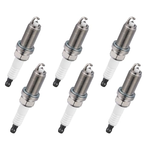 Image of BDFHYK 6240 Iridium Spark Plugs Compatible with INFINITI for Nissan FX35 FX45 G35 I35 M35 M45 Q45 QX4 QX56 350Z Altima Armada Frontier Maxima Murano Quest TITAN Xterra PLFR5A-11 Set of 6