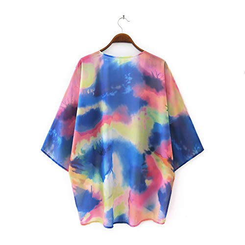 Image of CASURESS Women's Cardigan-Sheer Kimono Loose Summer Floral Print Cover Ups