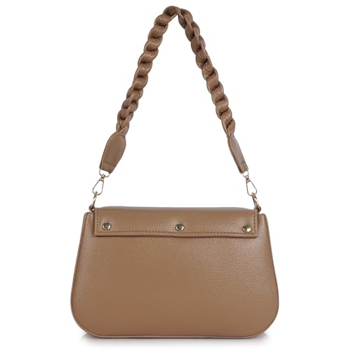Image of FIAGO Women's Stylish Crossbody Sling Bag, Faux Leather, Braided Strap, Flap Closure, Casual Fashion Shoulder Purse