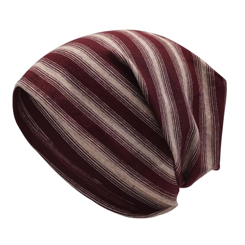 Image of ZLYC Cotton Thin Slouchy Beanie Hat for Men Women Fashion Soft Stretch Knit Skull Cap