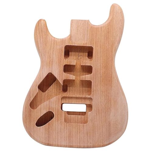 Unfinished Guitar Body Left Hand Electric Guitar Body Okoume Wood Natural Color