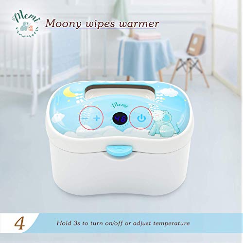 The ONLY'Temperature Control' Moony-MEMI Wipes Warmer | Perfect Warmth | Cutest Elephant Design