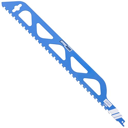 EffektWerk - Lama per sega alternativa - Lama in acciaio HCS per impieghi gravosi da 455 mm per legno, mattoni, cartongesso e calcestruzzo poroso - 2 TPI (denti per pollice)