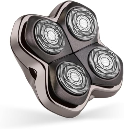 Skull Shaver Baron PRO a 4 Testine Lama di Ricambio - Per Rasoi Pitbull, Palm e Butterfly Kiss - Cura della Barba, Rasatura del Corpo e Testa Calva