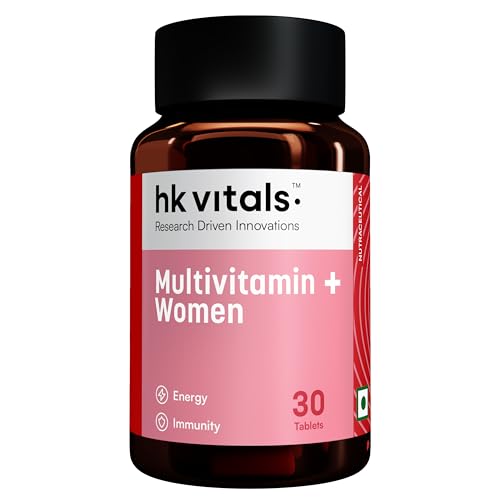 Image of hk vitals Multivitamin Plus Women (30 Tablets) | Daily Multivitamin for Women | For Energy, Joints, Skin & Hair