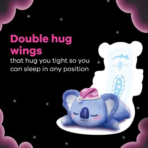 WHISPER BINDAZZZ NIGHTS KOALA SOFT SANITARY PADS, 8 XXXL+ PADS, UPTO 0% LEAKS, 85% LONGER & WIDER BACK, SUPER SOFT TOPSHEET, DOUBLE HUG WINGS,... - Image 6