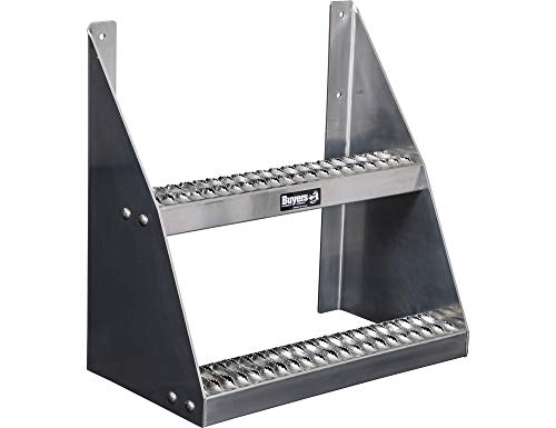Buyers Products 5239018 Class 8 Aluminum Frame Step, 18 Inch Grip Strut Traction, .188 in Aluminum Sides, Universal 4 Bolt Mounting; Fits Peterbilt, Kenworth, Freightliner, International, Volvo, Mack by Buyers Products Company - Used condition - US$71.27