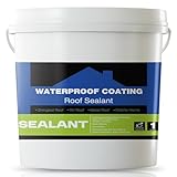 Silicone Roof Sealant, White Elastomeric Roof Waterproof Coating, Complete Waterproofing - UV-Resistant, Durable - Water Sealer - for RV, Campers, Trailers, Basement & Masonry - 1 Gallon
