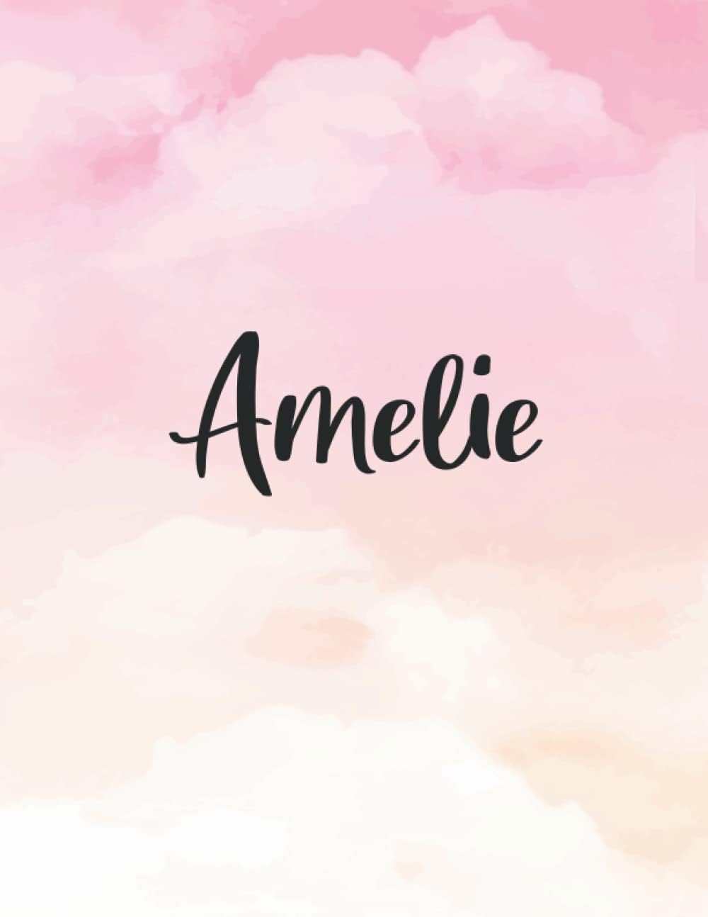 Amelie: Personal Name Dot Gird | The Notebook For Writing Journal or Diary Women & Girls Gift for Birthday, For Student | 160 Pages Size 8.5x11inch - V.751