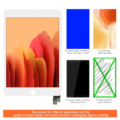 for iPad mini 5 Screen Replacement for iPad mini 5 5th LCD A2126 A2124 A2133 LCD Digiitzer Touch Screen Assembly Repair Kits White by AGCUT - Used condition - Image 6
