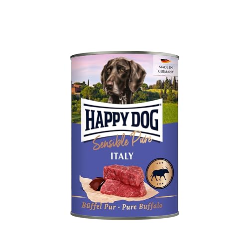 Happy Dog Fleisch Dosen Büffel Pur, 400 g, 12er Pack (12 x 400 g)