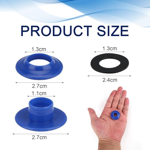 Miniatura 2 de Euykqnoi 30 Piezas Juego De Ojales Azules Para Lonas,Ojales De Plástico Para Lonas,Lonas Textiles,Inoxidables Anillas,Cortinas,Argollas Para Toldos,Tiendas De Campaña,Lona De Piscina,27 X 27 X 11 Mm