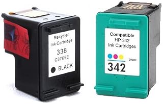 Pack Cartuchos Tinta Compatible para HP 338 XL / 342 XL/Negro y Tricolor  18/15ml T87 T89 : Amazon.es: Informática