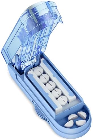 BUG HULL Tablettenteiler für Mehrere Pillen Auf Einmal, Tablettenschneider für Kleine Und Winzige Tabletten Und Große Tabletten, Pillenteiler Mit versteckter Schneide Aus Edelstahl