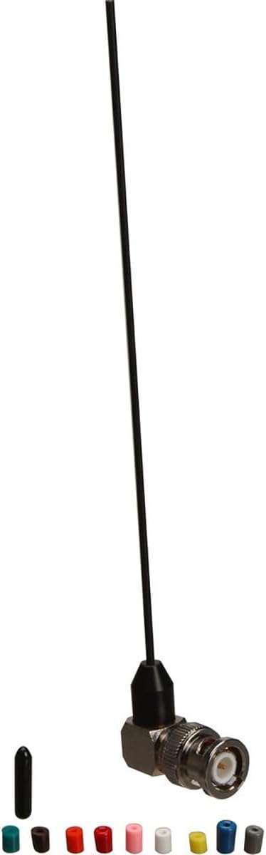 Miracle Whip UHF Antenna Kit with SMA Right Angle Connector for Lectrosonics/Zaxcom Receivers or Transmitters, Includes Block Chart, Color Coded Caps