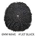 Hair Wonders Afro Curl Toupee for Black Men Brazilian Human Hair Pieces Full Poly African American Afro Mens Toupee Hair System Man Weave Hair Unit Black Men 1# Jet Black 6mm afro wave 8x10