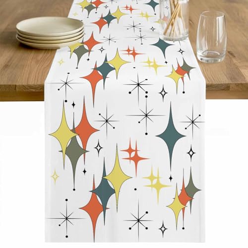 Colorful Diamond Table Runners 90 Inches Long, Coffee Table Runner,