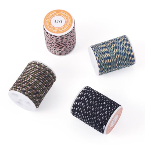 Cuerda trenzada de macramé Cheriswelry de alta calidad para costura y pulseras resistentes 8